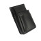 Waiter’s kit - wallet (black, imitation leather, 2 zippers) and holster New Barex