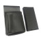 Waiter’s kit - wallet (black, grooved, artificial leather, 2 zippers) and holster New Barex