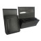 Waiter’s kit - wallet (black, grooved, artificial leather, 2 zippers) and holster New Barex