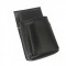 Kellnerkomplet - Geldbörse (schwarz, gezackt, Kunstleder, 2 Reißverschlüsse) und Tasche New Barex