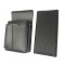 Waiter’s kit - wallet (black, grooved, artificial leather, 2 zippers) and holster New Barex