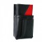 Leather set :: pocketbook (red/black) + holster