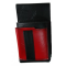 Kellnertasche, Kellnerbeutel mit einem farbigen Element - Kunstleder, rot