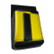 Kellnertasche, Kellnerbeutel mit einem farbigen Element - Kunstleder, gelb