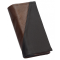 Leder-Kellnerbrieftasche - braun/schwarz