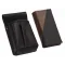 Kožený komplet :: peňaženka (hnedá/čierna) + púzdro
