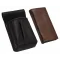 Kožený komplet :: peňaženka (hnedá) + púzdro
