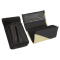 Lederkomplett :: Brieftasche (Elefantenhaut/schwarz) + Kellnertasche