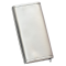 Waiter’s moneybag - 2 zippers, artificial leather, silver