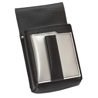  Waiter’s holster, pouch with a colour element - artificial leather, red