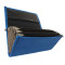 Waiter’s moneybag - 2 zippers, artificial leather, blue