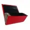 Waiter’s moneybag - 2 zippers, artificial leather, red