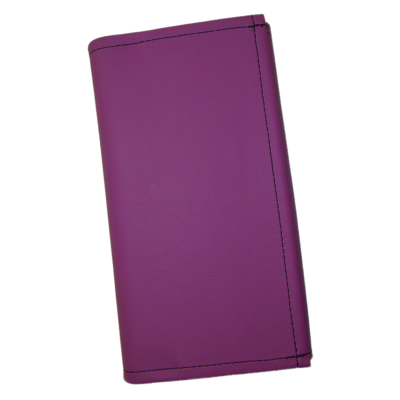 Waiter’s moneybag - 2 zippers, artificial leather, violet