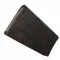 Čašnícka peňaženka - 2 zipsy, koženka, čierno-hnedá
