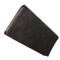 Waiter’s moneybag - 2 zippers, artificial leather, black-brown