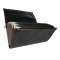 Waiter’s moneybag - 2 zippers, artificial leather, black-brown