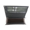 Waiter’s moneybag - 2 zippers, artificial leather, grooved, black