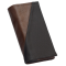 Leder-Kellnerbrieftasche - braun/schwarz