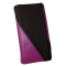 Leather waiter’s purse - violet/black