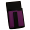 Číšnické pouzdro, kapsa s barevným prvkem - koženka, fialová
