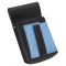 Waiter’s holster, pouch with a colour element - artificial leather, grooved, blue