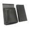 Waiter’s kit - wallet (black, grooved, artificial leather, 2 zippers) and holster New Barex