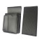 Waiter’s kit - wallet (black, grooved, artificial leather, 2 zippers) and holster New Barex