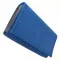 Waiter’s moneybag - 2 zippers, artificial leather, blue