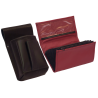 Kožený komplet :: kasírka (červená) + pouzdro