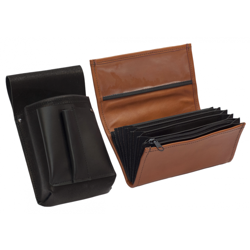 Leather set :: pocketbook (terracotta) + holster