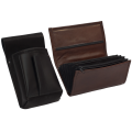 Leather set :: pocketbook (brown) + holster