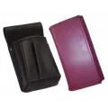 Leather set :: pocketbook (violet) + holster