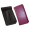 Kožený komplet :: peňaženka (fialová) + púzdro