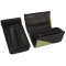 Leather set :: pocketbook (olive green/black) + holster